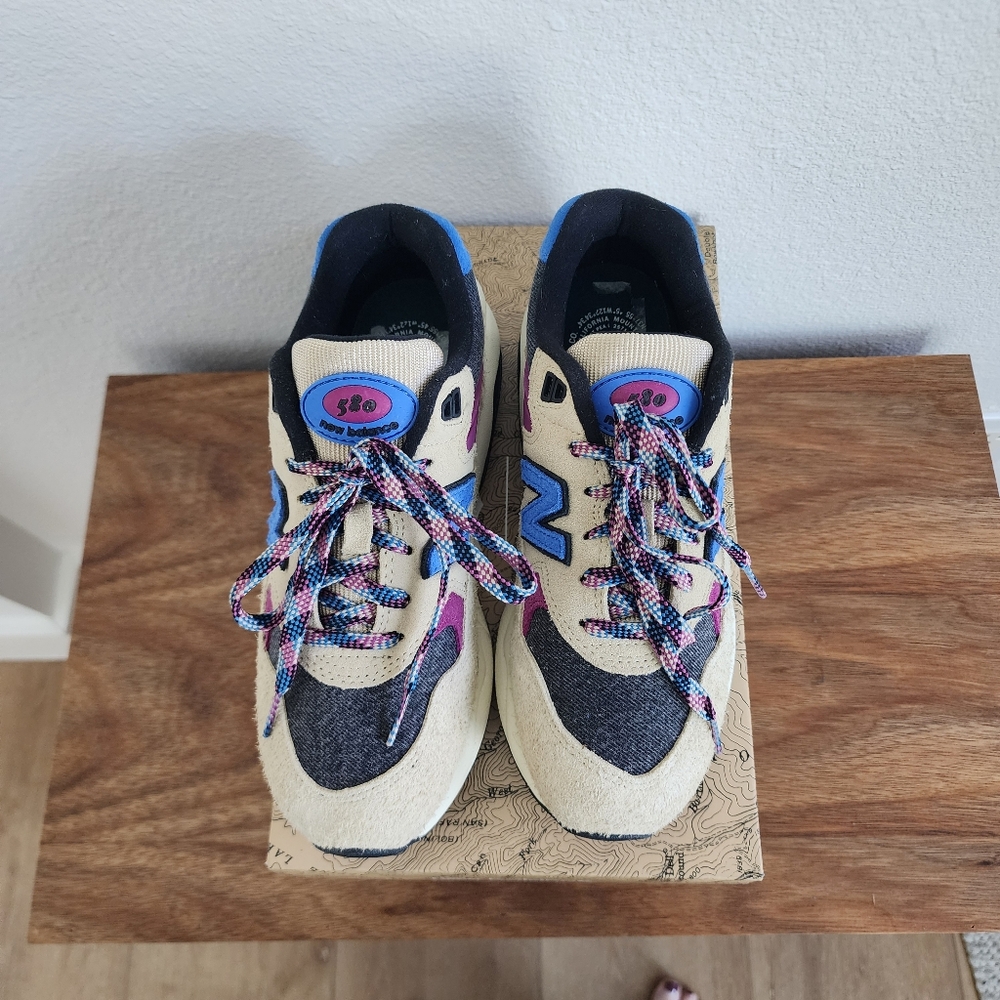 New Balance x Levi's 580 '150th Anniversary' Beige W7 M5.5 - Picture 4 of 9